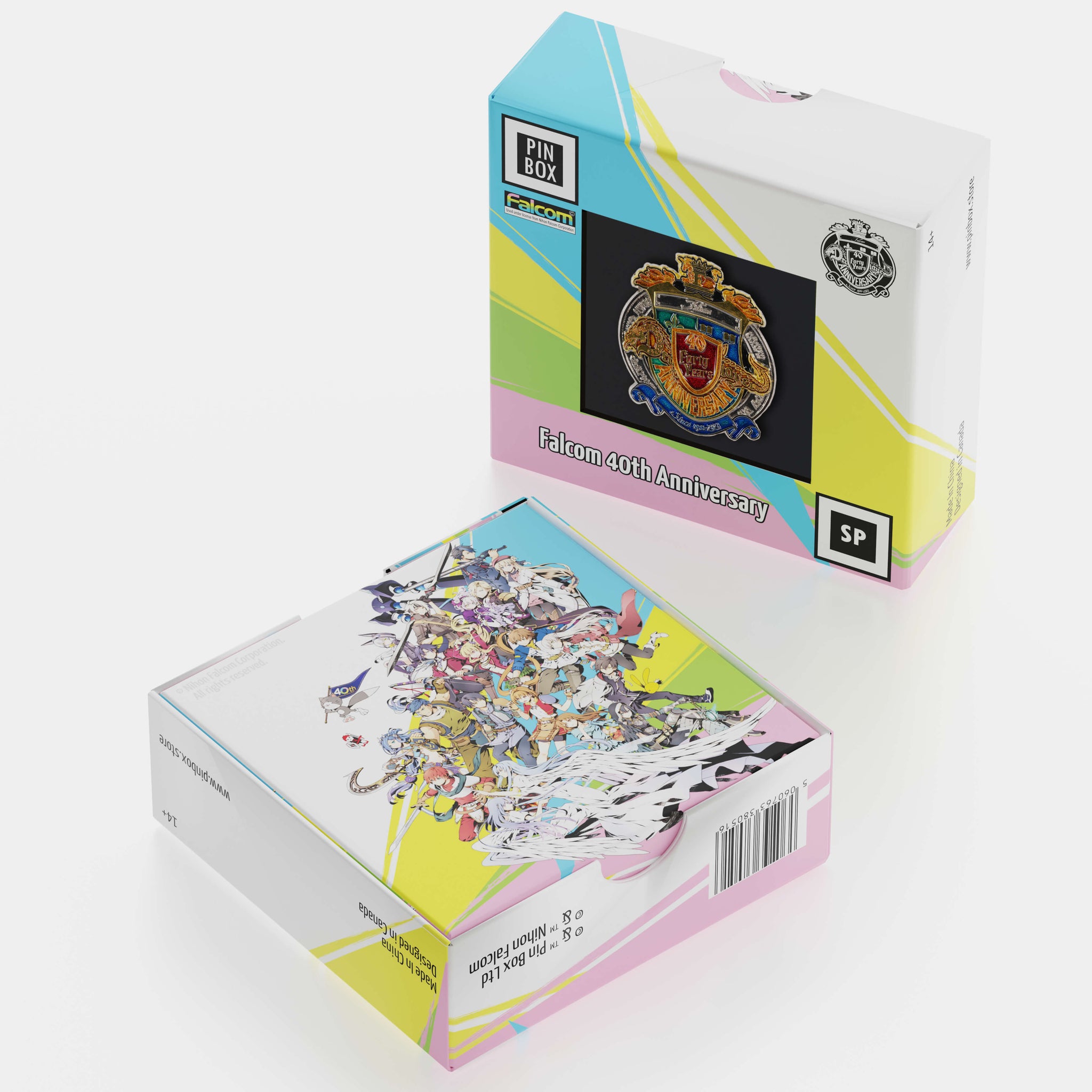 Falcom 40th Anniversary Crest - Limited Edition - Pin Box Single Print