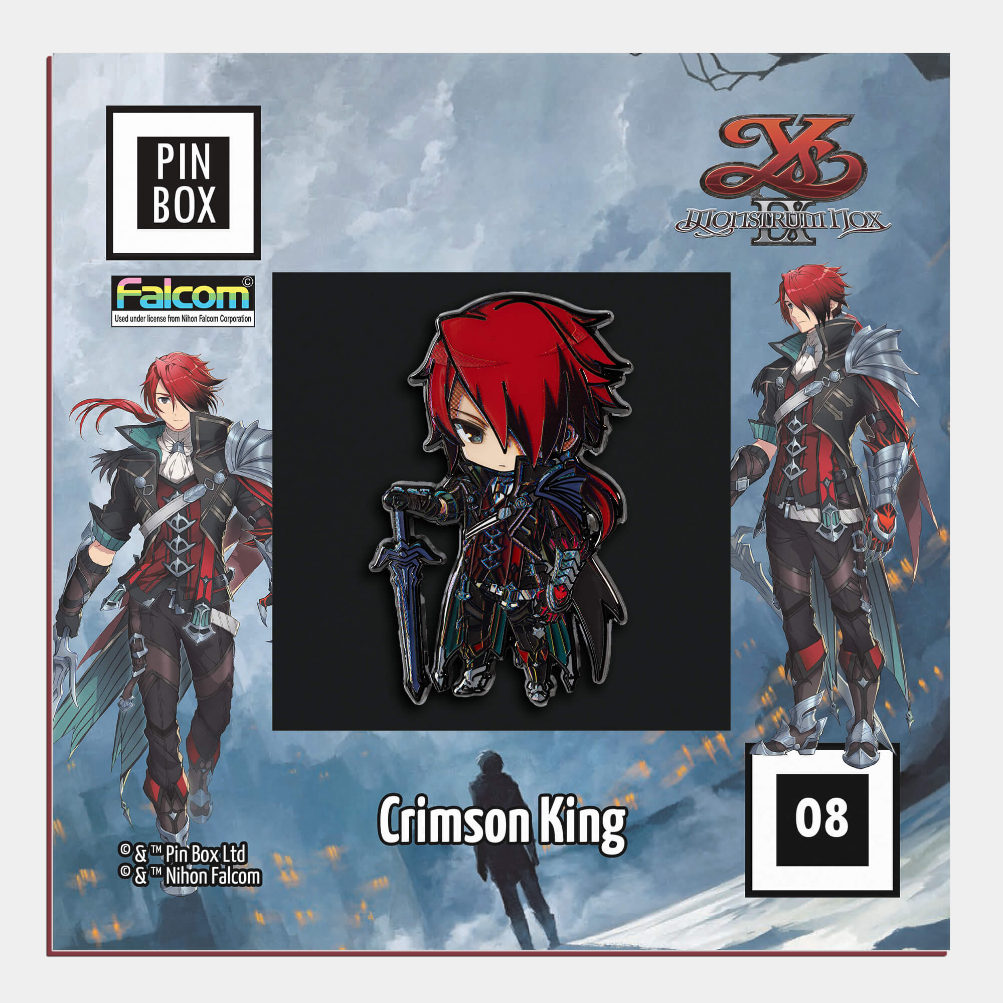 Crimson King - Ys IX - Pin Box Ys 08